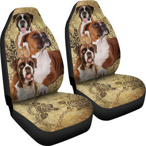 Boxer Dog Car Seat Covers (Set of 2)
