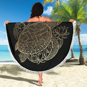 Golden Turtle Beach Blanket - Freedom Look