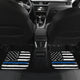 Thin Blue Line Front And Back Car Mats (Set Of 4)