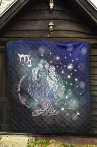 Personalized Aquarius Horoscope Premium Quilt Blanket Twin Queen King Size Gift