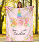 Caroline - Personalized Unicorn Blanket