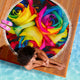 Rainbow Rose Beach Camping Picnic Portable Outdoor Blanket