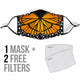 Butterfly Face Mask with Filters