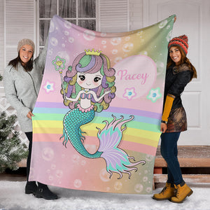 Pacey - Personalized Mermaid Blanket