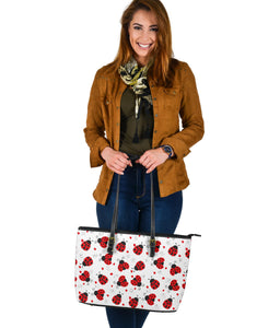 Ladybug Large Leather Tote Bag