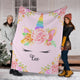 Lee - Personalized Unicorn Blanket