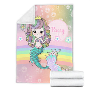 Pacey - Personalized Mermaid Blanket