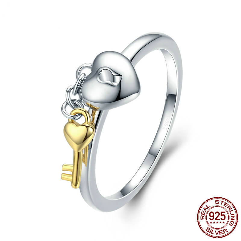 Silver Love Lock Ring - Buy Now From Silberry