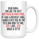 Personalized Rottweiler Dog Augie & Otto Mom Coffee Mug (15 oz)