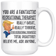 Funny Fantastic Recreational Therapist Coffee Mug, Trump Graduation Gifts, Best Recreational Therapist Birthday Christmas Graduation Gift