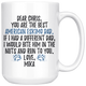 Personalized American Eskimo Dog Mika Dad Chris Coffee Mug (15 oz)