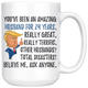 Funny Amazing Husband For 24 Years Coffee Mug, 24th Anniversary Husband Trump Gifts, 24th Anniversary Mug, 24 Years Together With My Hubby