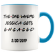 The One Where Jessica Gets Engaged With Date Colored Coffee Mug (11 oz)