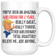 Funny Fantastic Girlfriend For 2 Years Coffee Mug, Second Anniversary Girlfriend Trump Gifts, 2nd Anniversary Mug, 2 Years Together With Her (15oz)