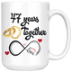 47th Wedding Anniversary Gift For Him And Her, 47th Anniversary Mug For Husband & Wife, Married For 47 Years, 47 Years Together With Her (15 oz )