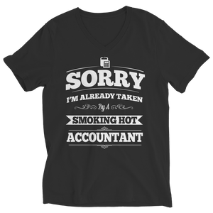 Funny Accountant Taken - Unisex & Ladies V-Neck T-Shirt, Hoodie, Long Sleeve