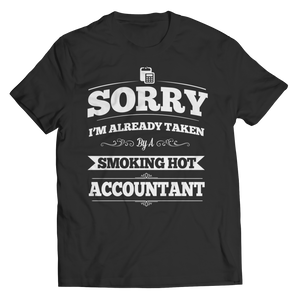 Funny Accountant Taken - Unisex & Ladies V-Neck T-Shirt, Hoodie, Long Sleeve