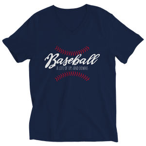 Baseball Ladies T-Shirt - A Life of Ups and Downs