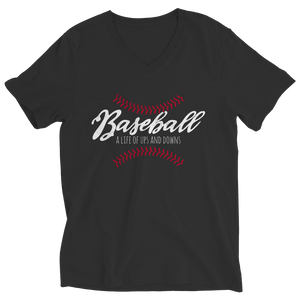 Baseball Ladies T-Shirt - A Life of Ups and Downs