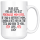 Personalized Pekingese Dog Lucy Mom Jess Coffee Mug (15 oz)