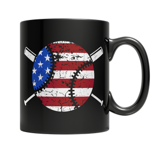 Baseball - USA Flag