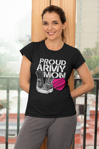 Proud US Army Infantry Mom Military Forces Mommy Women & Unisex T-Shirt