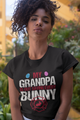 My Grandpa Is Out Saving Every Bunny Firefighter Womens And Unisex T-Shirt